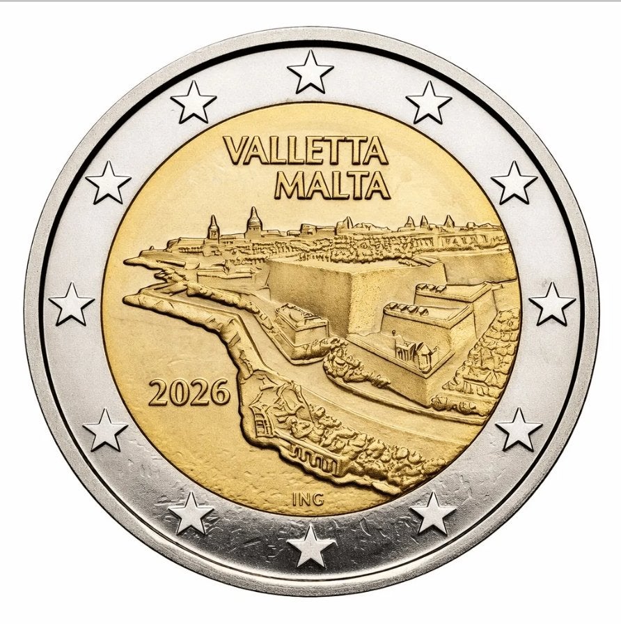 Euromunten, Ophalen of Verzenden, Malta, 2 euro, Losse munt