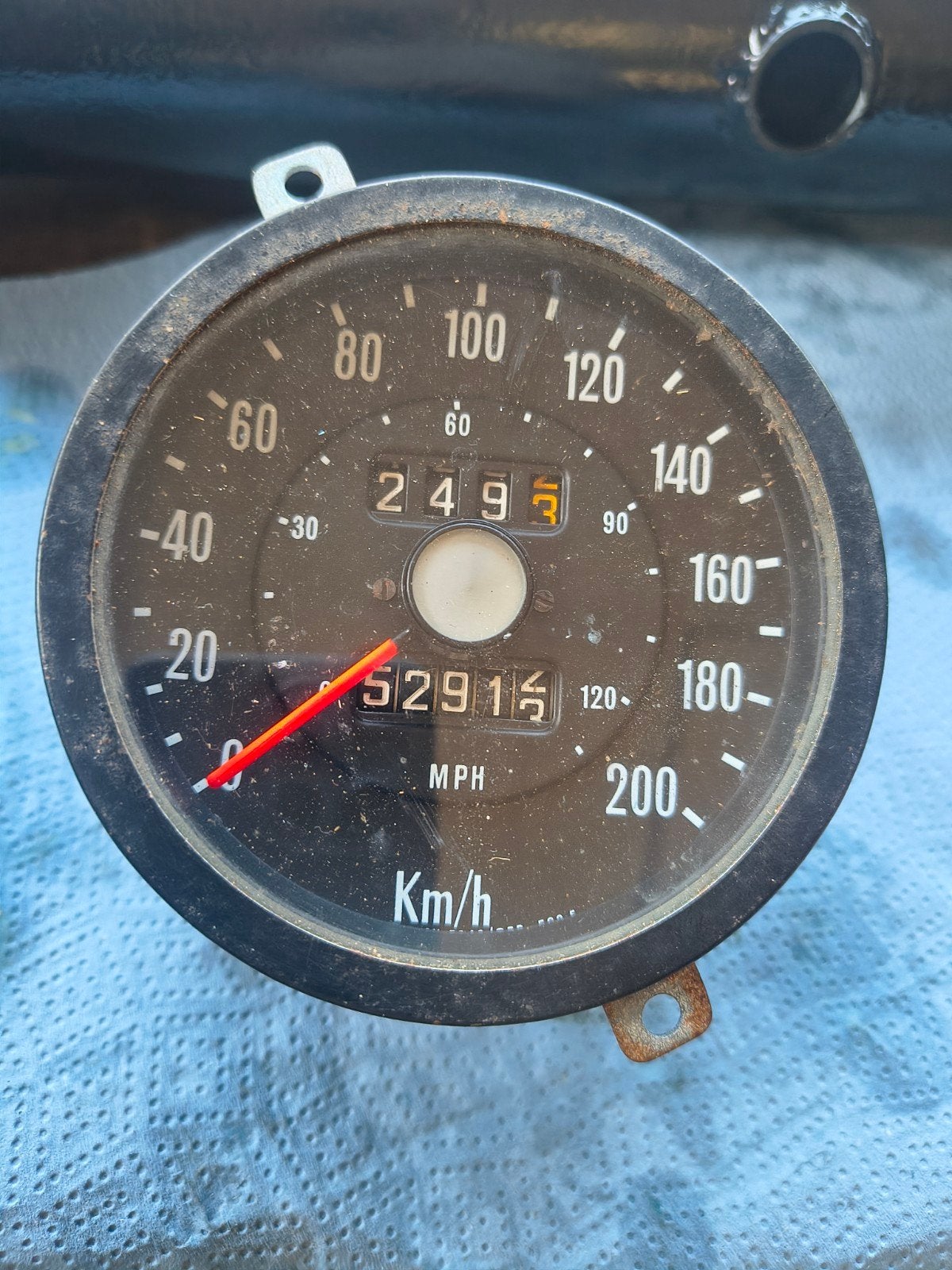 Sunbeam kilometerteller benzinemeter, Ophalen of Verzenden, Gebruikt, MG