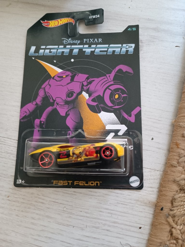 hot wheels lichtyear disney pixar fast felion, Ophalen of Verzenden, Nieuw, Auto