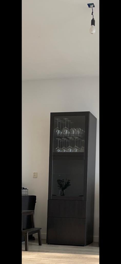 Besta vitrinekast ikea, Ophalen, Gebruikt, 50 tot 100 cm, 150 tot 200 cm
