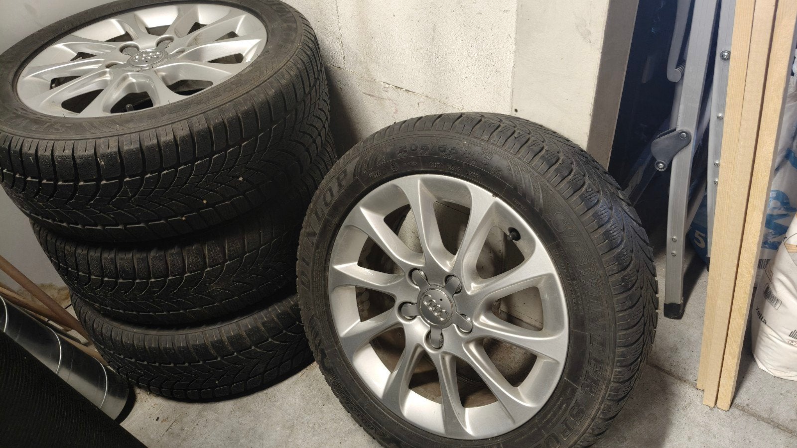 Audi Winterbanden A3, Ophalen, Gebruikt, 16 inch, Banden en Velgen