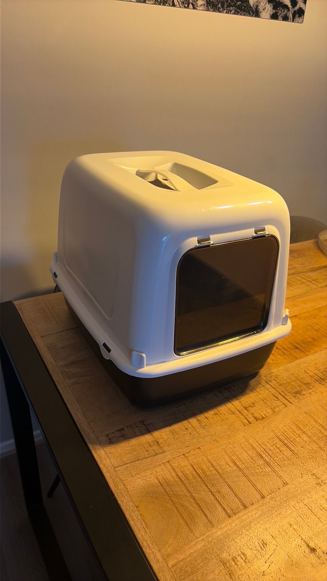 Kattenbak met klep, Ophalen, Gebruikt, Gesloten