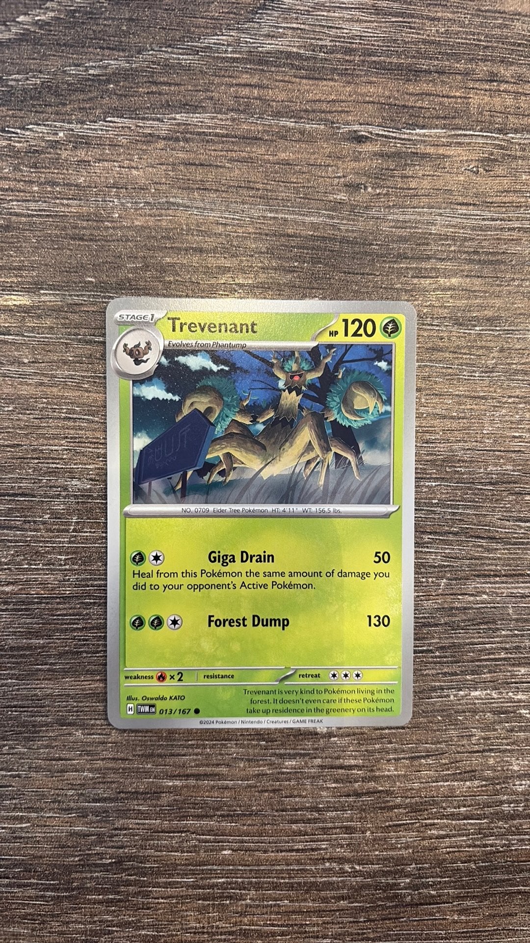 TWM Trevenant 013/167, Ophalen of Verzenden, Zo goed als nieuw