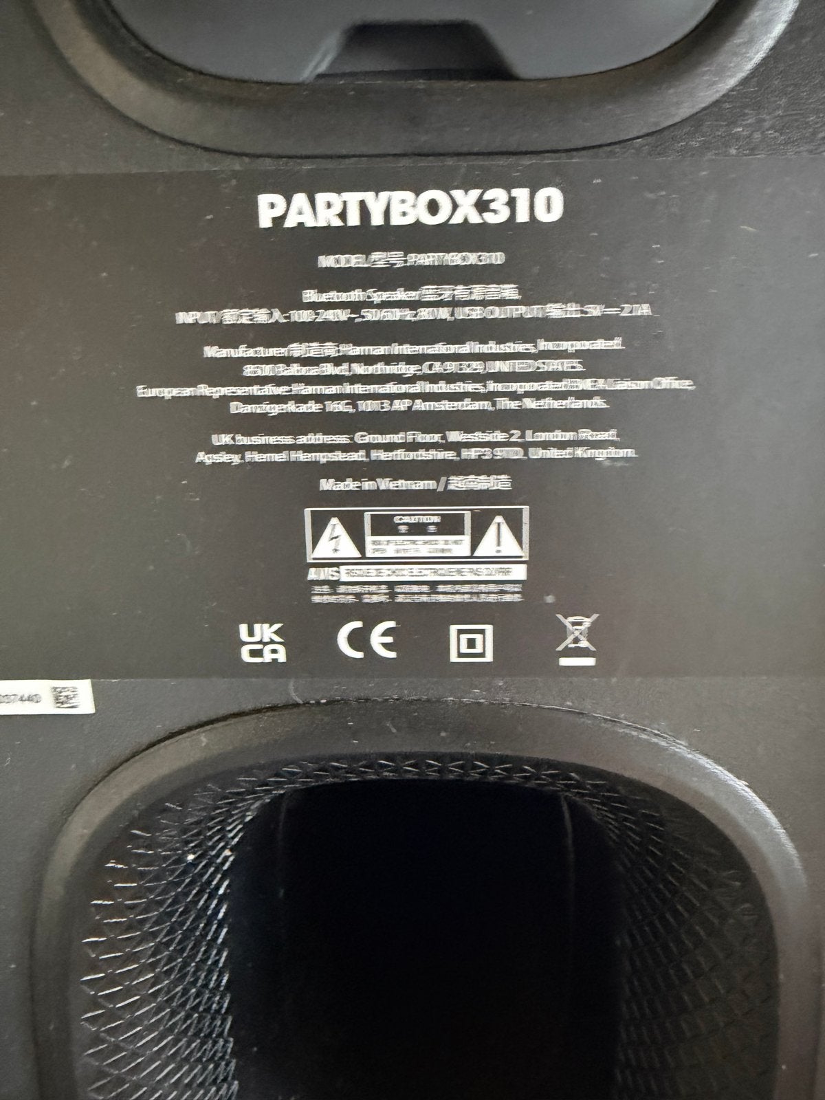 Foto 6 van JBL Partybox 310 - Krachtige Party Speaker met Lichteffecten