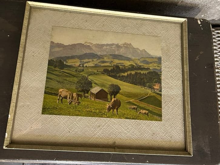 Hans Zeller/Weide bei teufen mit santis und altmann, Antiek en Kunst, Ophalen