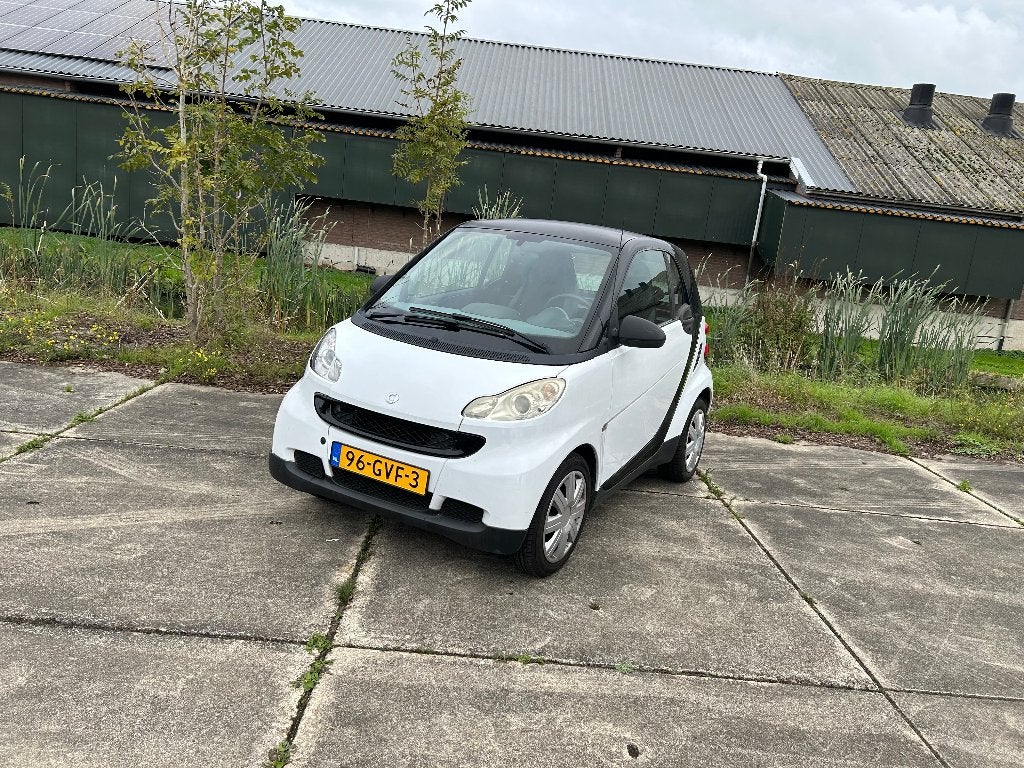 SMART FOR TWO   1.0  52 KW COUPE MHD AUT 2008 ZWART, Voorwielaandrijving, Stof, Elektrische ramen, Beige
