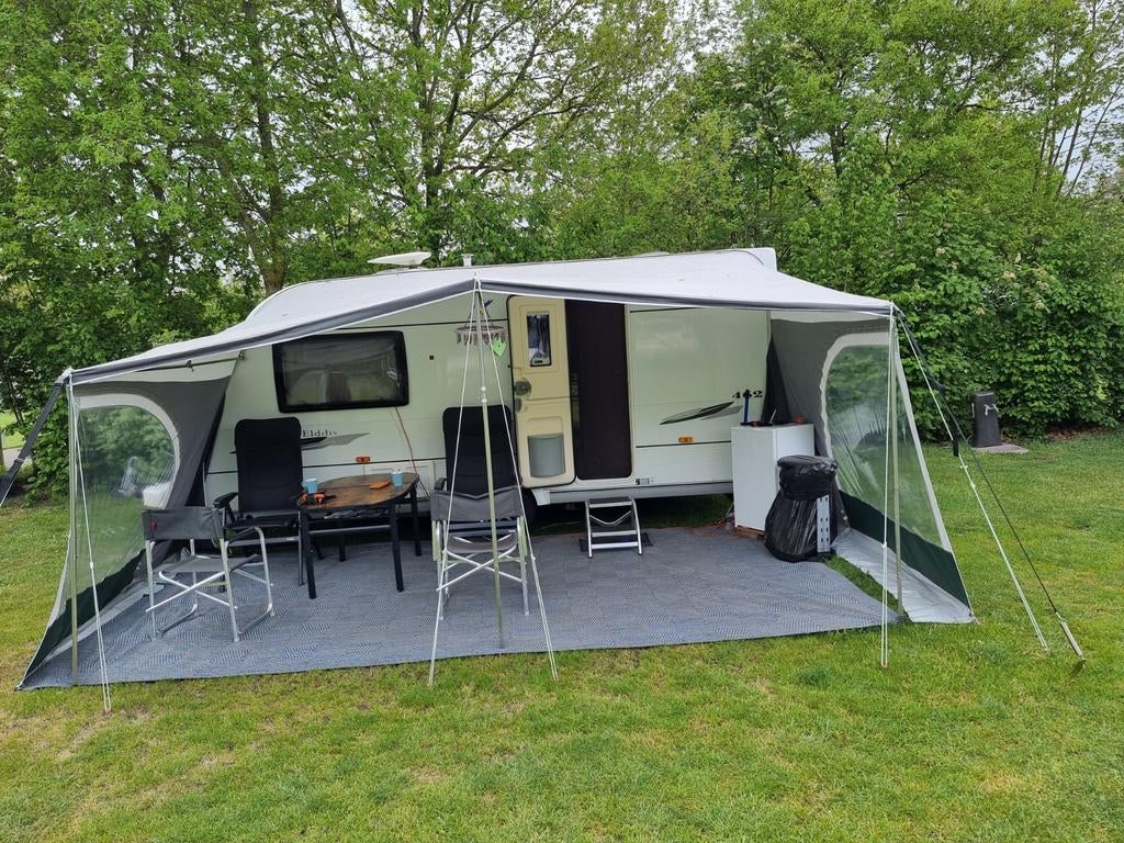 Walker Panorama Caravanluifel Maat 10 met stokken, Caravans en Kamperen, Caravan accessoires, Ophalen
