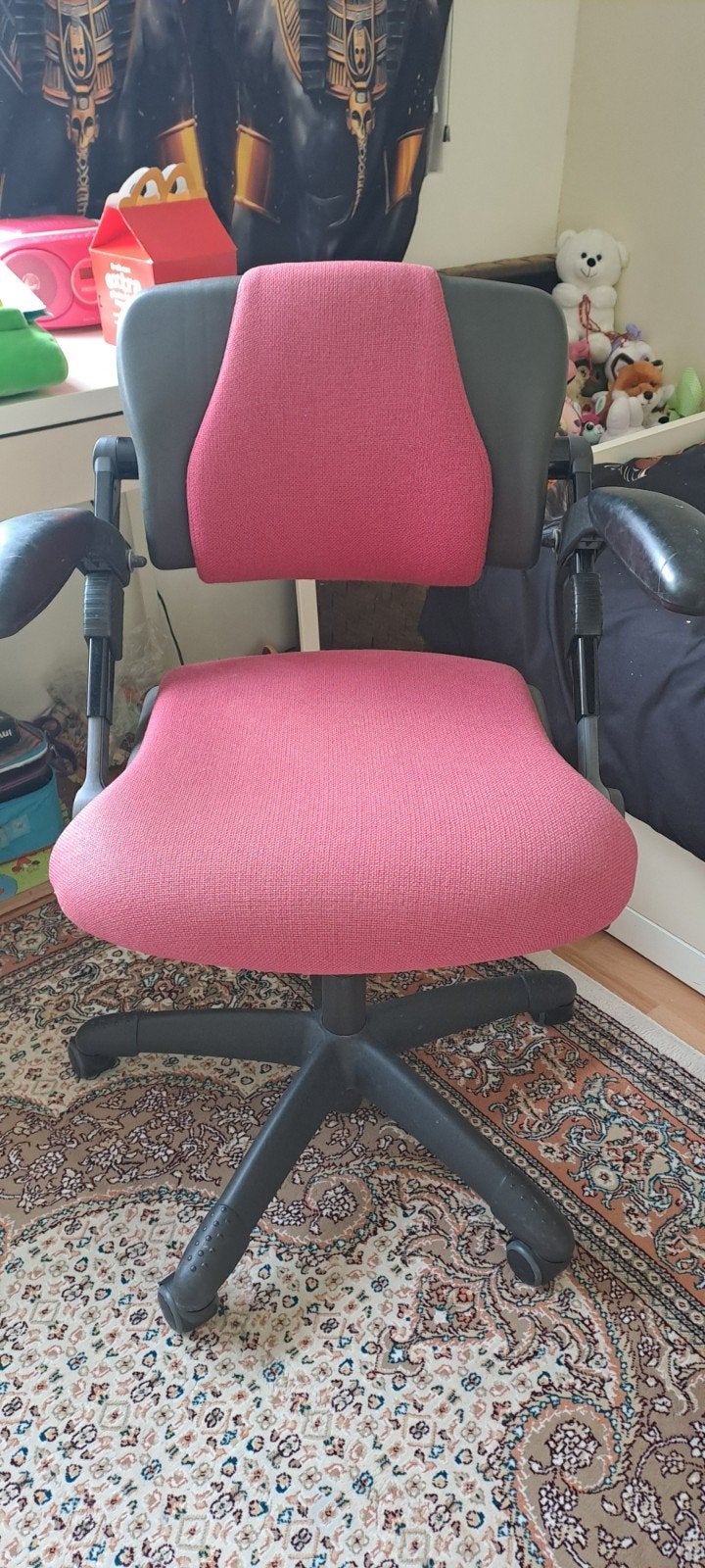 Roze bureaustoel, Ophalen, Gebruikt, Roze