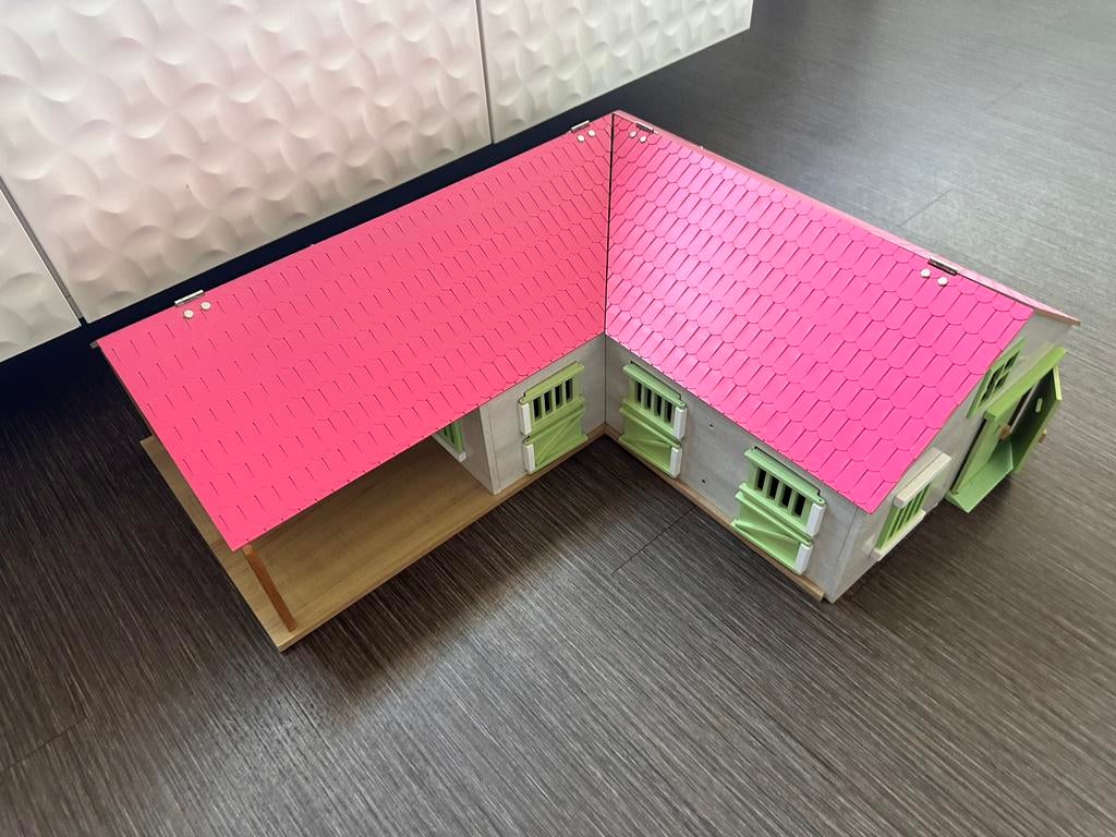 Paardenstal Schleich paarden groot van Kids Global Horses, Verzamelen, Speelgoed, Zo goed als nieuw, Ophalen