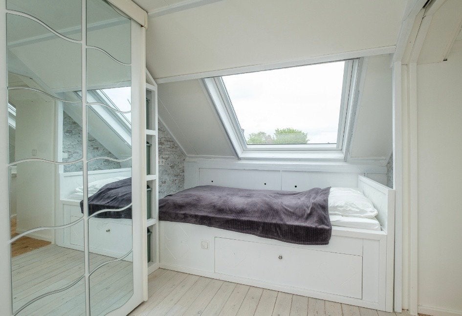 Eenpersoonsbed met opbergruimte en matras, Ophalen, Gebruikt, 90 cm, Eenpersoons
