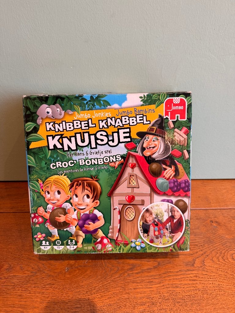 Knibbel Knabbel Knuisje bordspel - Jumbo, Hobby en Vrije tijd, Drie of vier spelers, Ophalen of Verzenden, Zo goed als nieuw, Jumbo