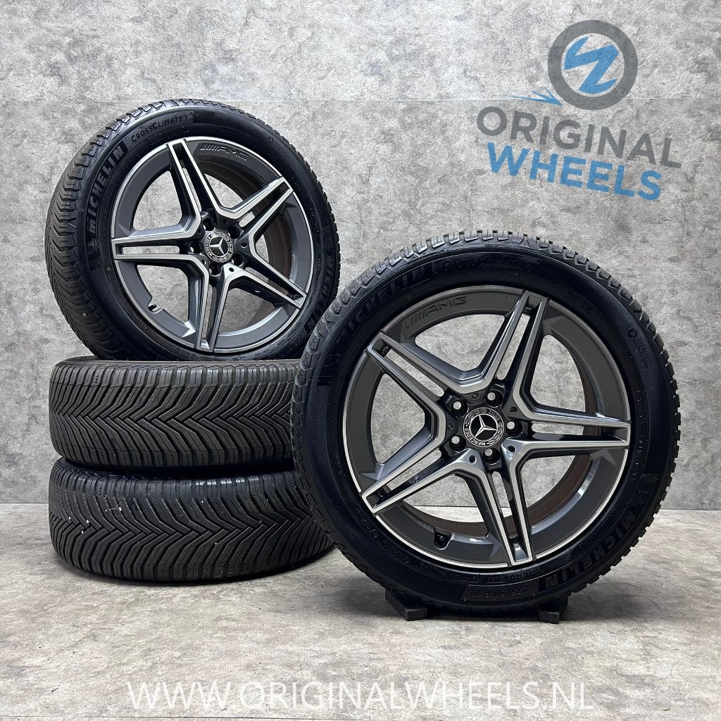 19 inch originele AMG velgen + all season banden MB GLB GLA, Auto-onderdelen, Banden en Velgen, 19 inch, Gebruikt, Banden en Velgen