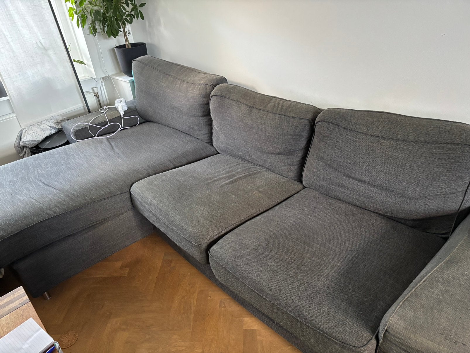 Gratis - modulaire bank, Huis en Inrichting, Ophalen, Zo goed als nieuw, Stof