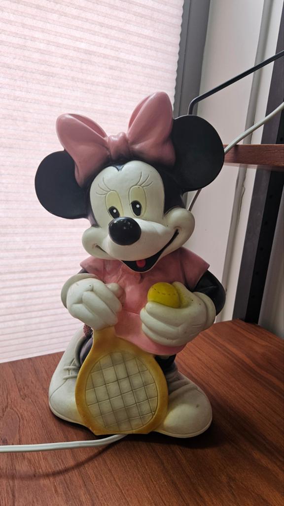 Vintage Minnie Mouse lamp - Disney decoratielamp, Vintage, Gebruikt, Meerkleurig, Kunststof