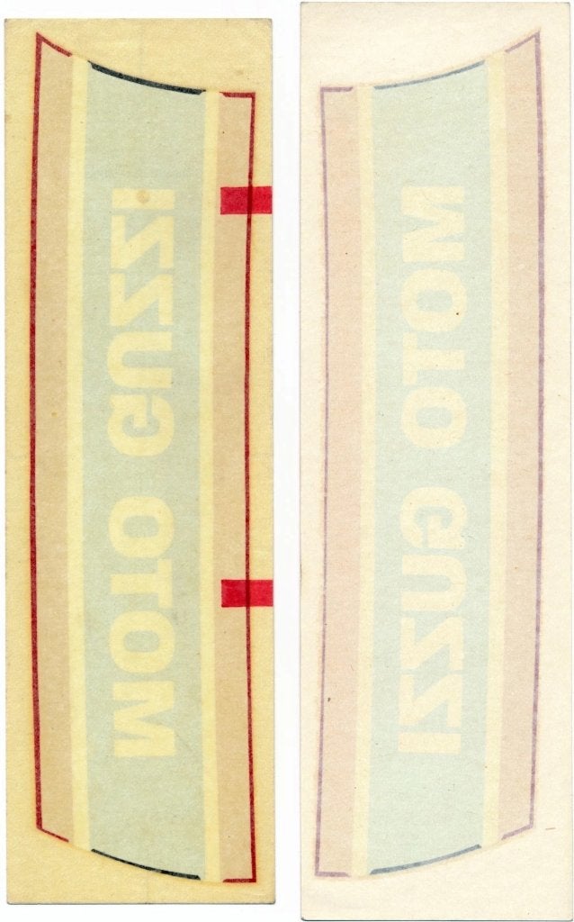 Moto Guzzi V7 Special AND Nuovo Falcone tank decals L+R NEW, Ophalen of Verzenden, Nieuw, Motoren
