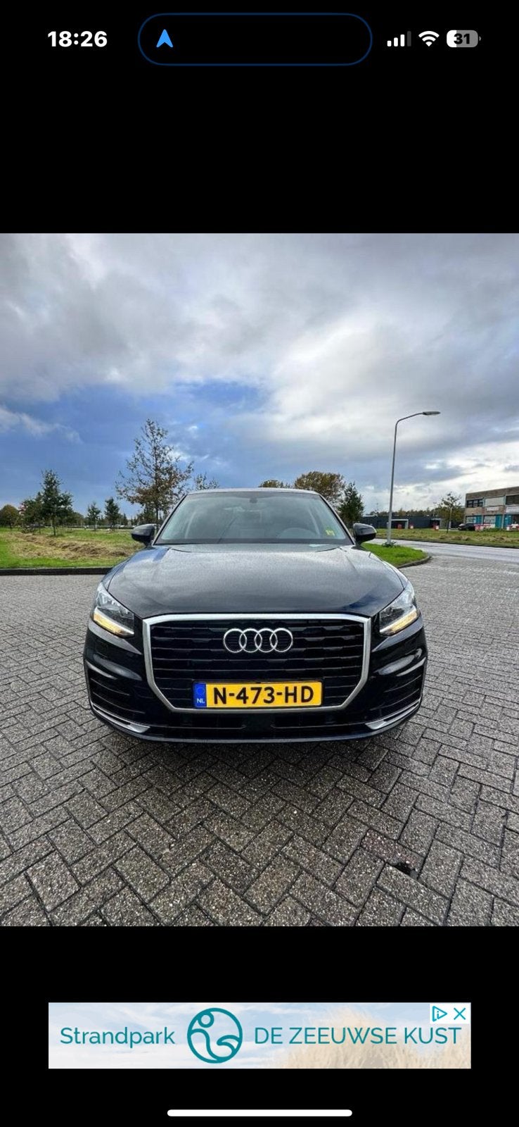 Audi Q2 1.4 Tfsi CoD 150pk S Tronic 2018 Zwart, Auto's, Q2, 4 cilinders, Zwart, 1395 cc