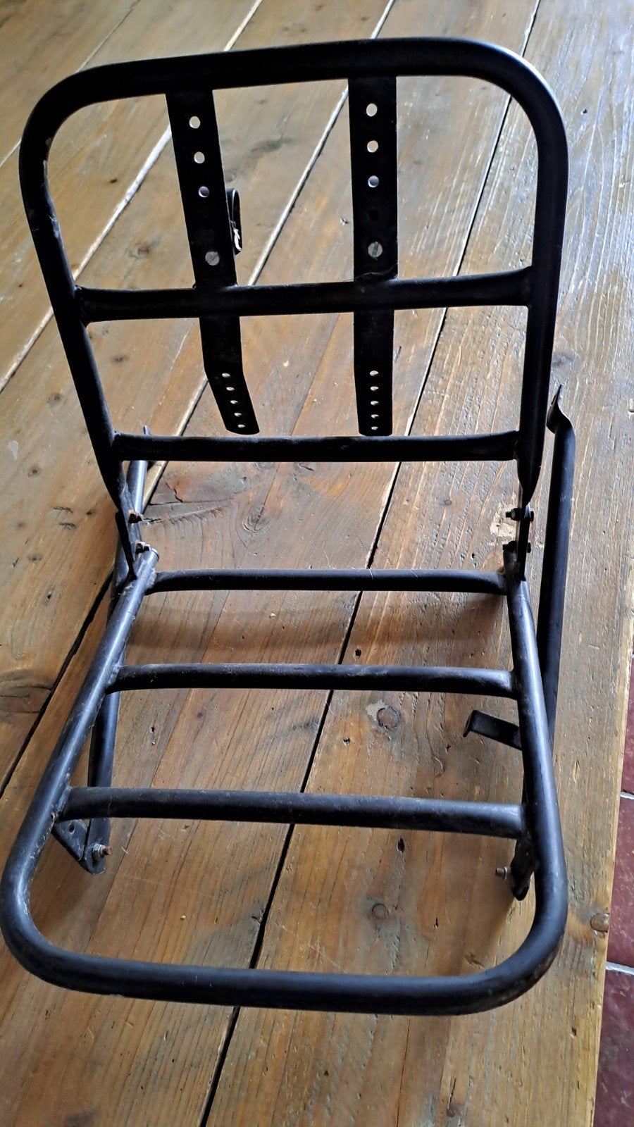 Zwarte voordrager / transportrek / fietsrek, Fietsen en Brommers, Ophalen, Gebruikt