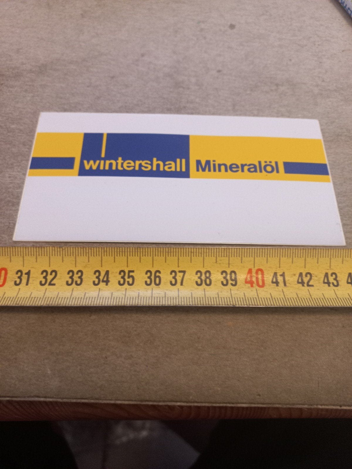 Wintershall Mineralöl /Sticker, Ophalen of Verzenden