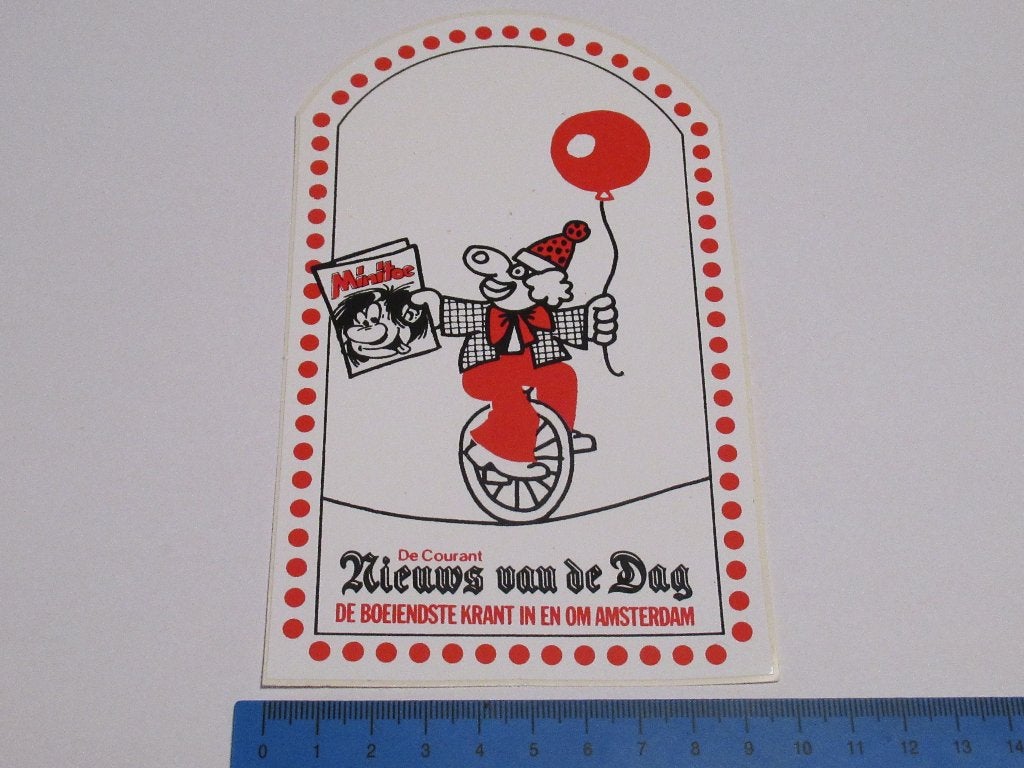 Sticker - Guust Flater in Minitoe, Eén stripboek, Verzenden, Zo goed als nieuw