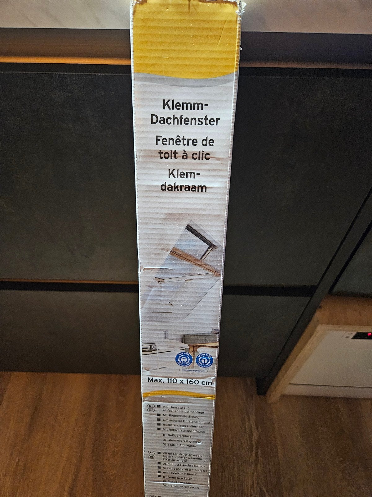 Klem-dakraam hor - Max. 110 x 160 cm, 215 cm of meer, Overige typen, Nieuw, Metaal