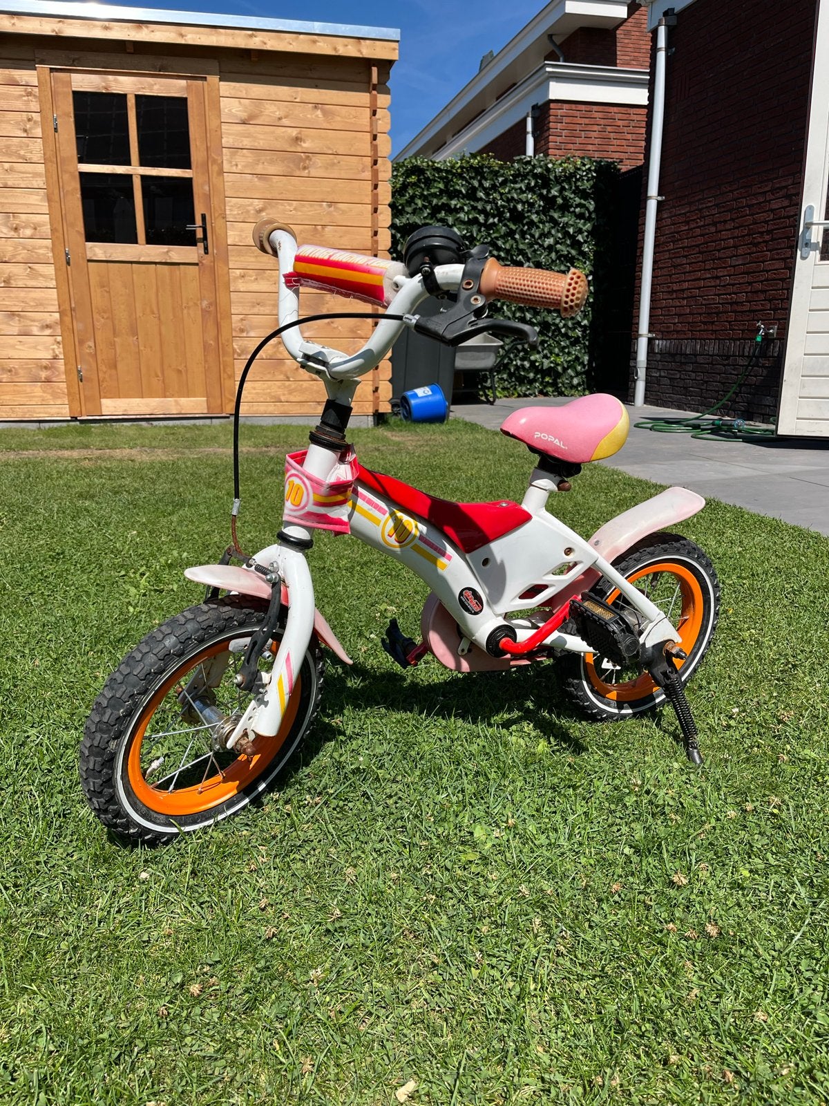 Kinderfiets 14 inch, Ophalen, Gebruikt, Terugtraprem, Minder dan 16 inch