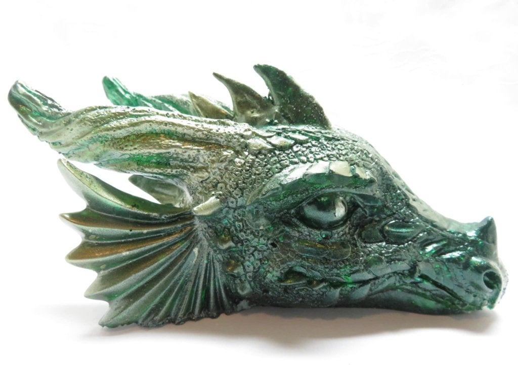 orgoniet draak met oa groene calciet, Ophalen of Verzenden