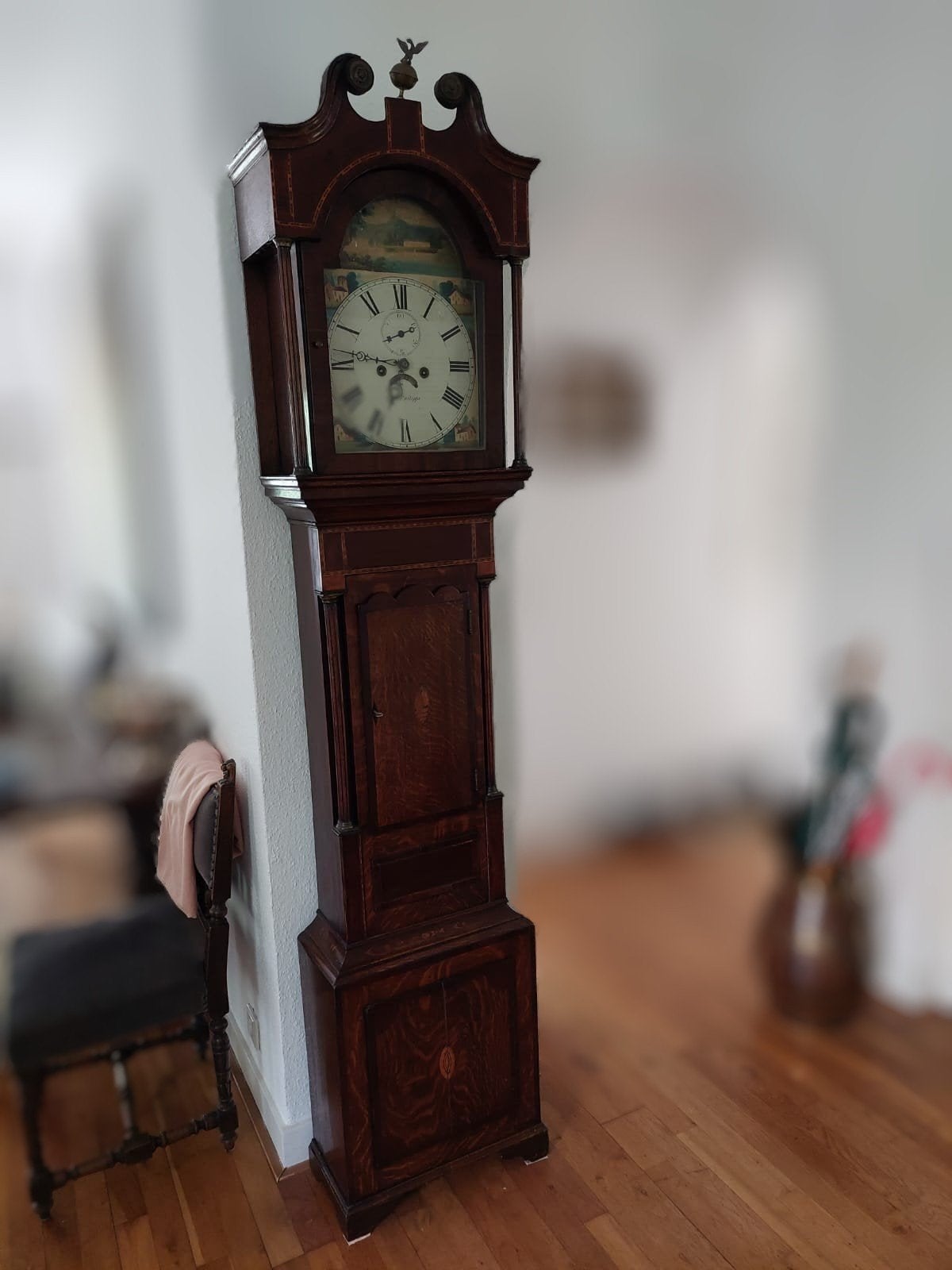 Staand horloge / antike klok, Antiek en Kunst, Ophalen of Verzenden