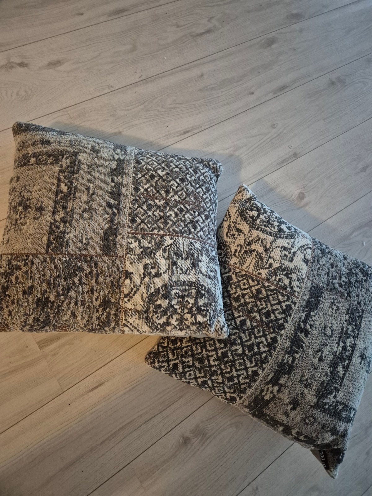 Set van 2 sierkussens met patchwork design, Ophalen, Overige merken, Met print, Vierkant