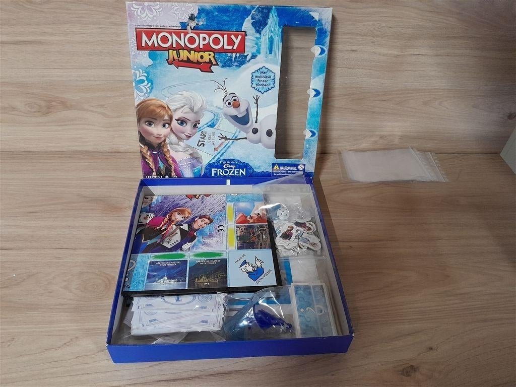 Monopoly junior Frozen disney - s1968, Verzenden, Zo goed als nieuw