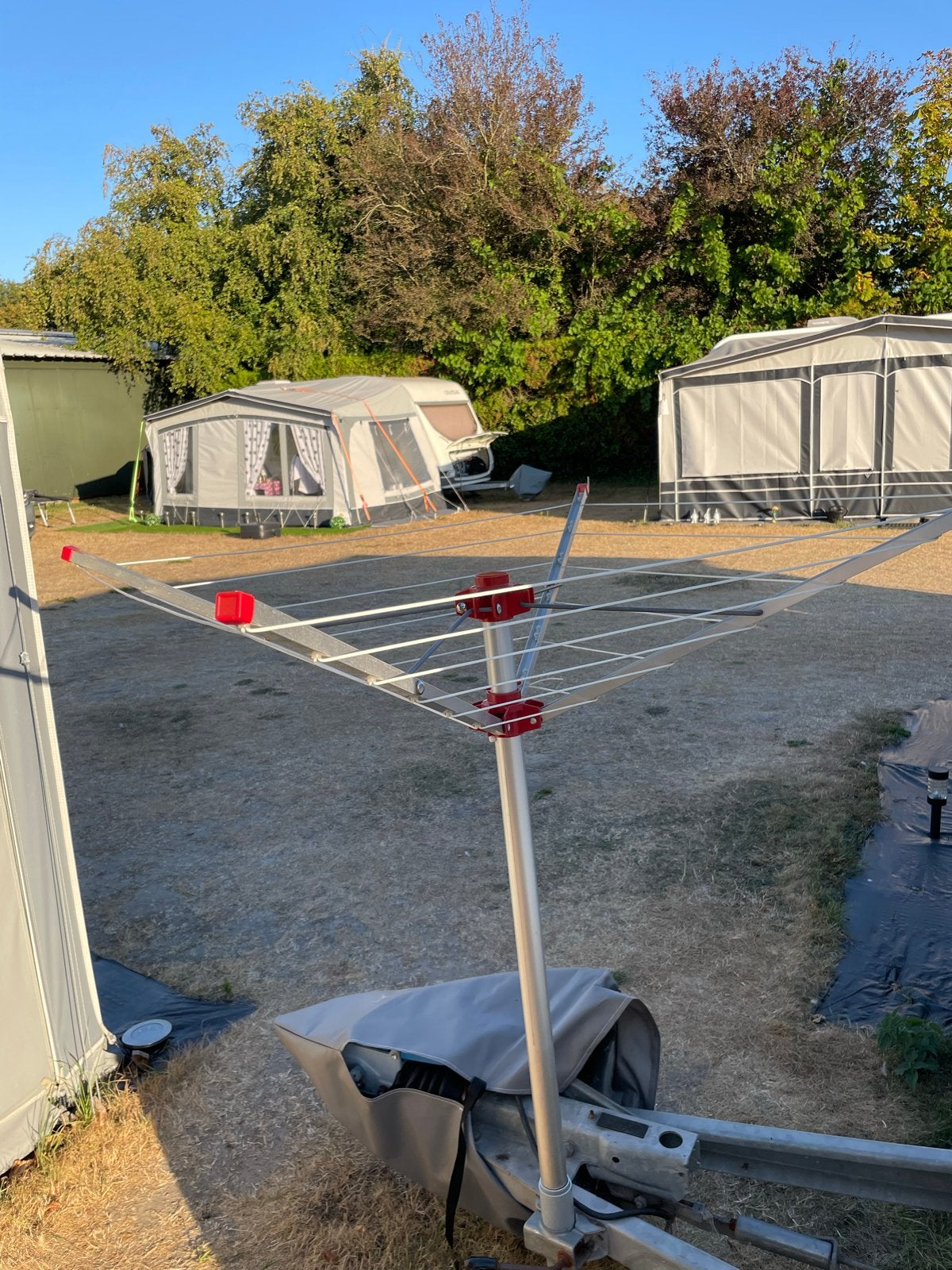 Opvouwbare droogmolen voor op de caravan, Ophalen, Gebruikt