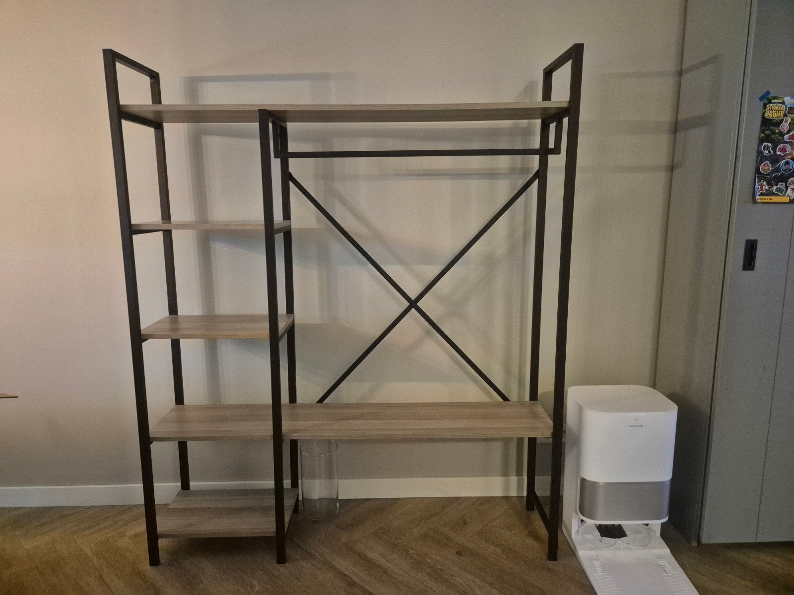 Opbergkast / Kledingrek voor garage of berging, Met plank(en), 100 tot 150 cm, Zo goed als nieuw, 150 tot 200 cm
