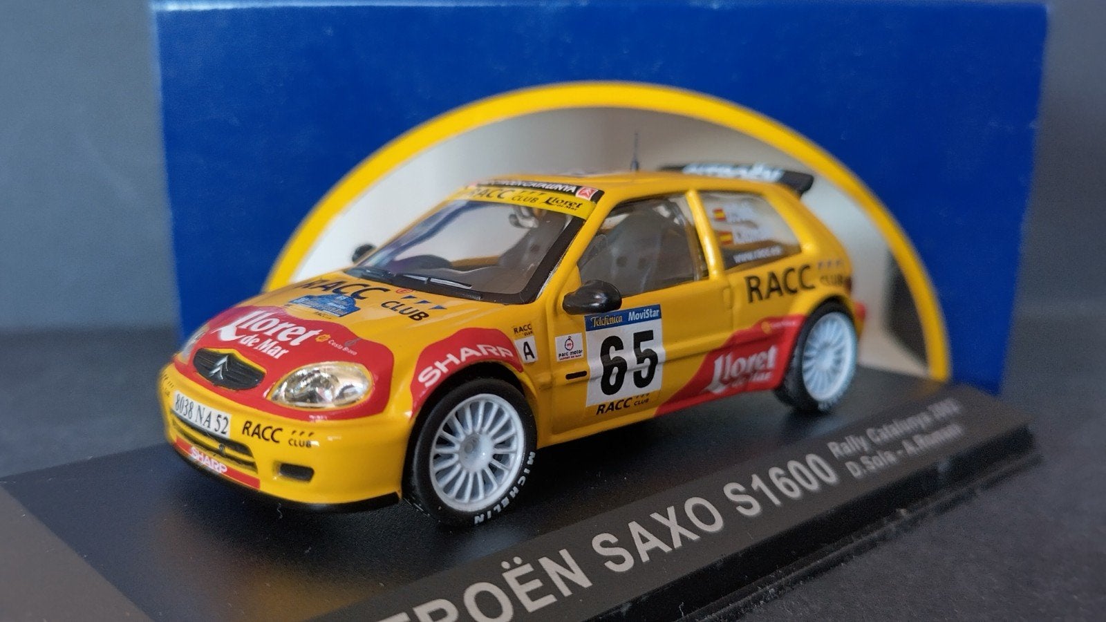 Citroen Saxo S1600 Rally Catalunya 1:43 Altaya ixo Pol, Overige merken, Auto, Verzenden, .