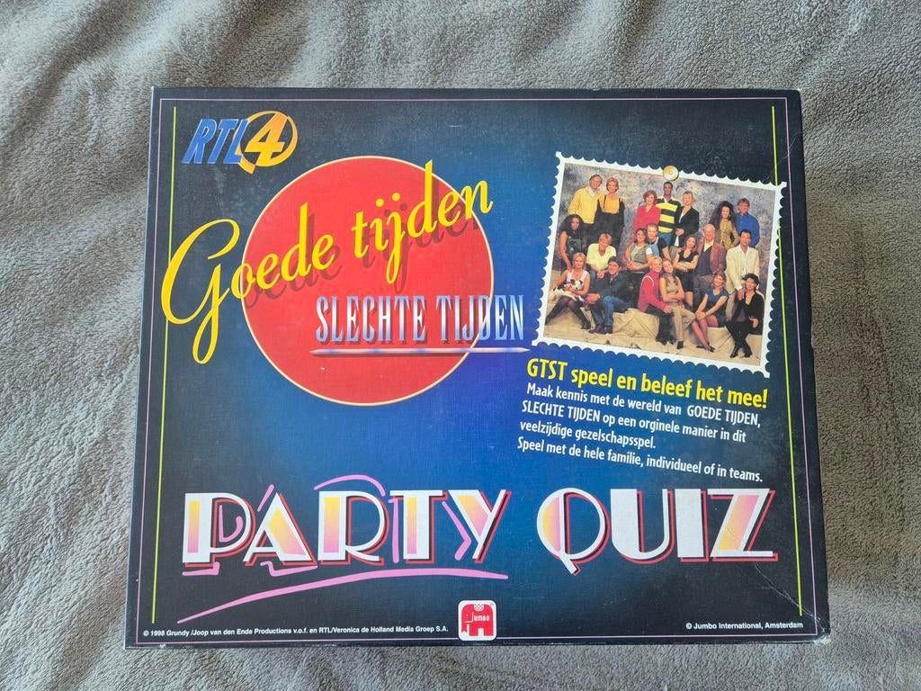 GTST Party Quiz Spel 1998 - Doos beschadigd, Vijf spelers of meer, Ophalen of Verzenden, Gebruikt, Jumbo