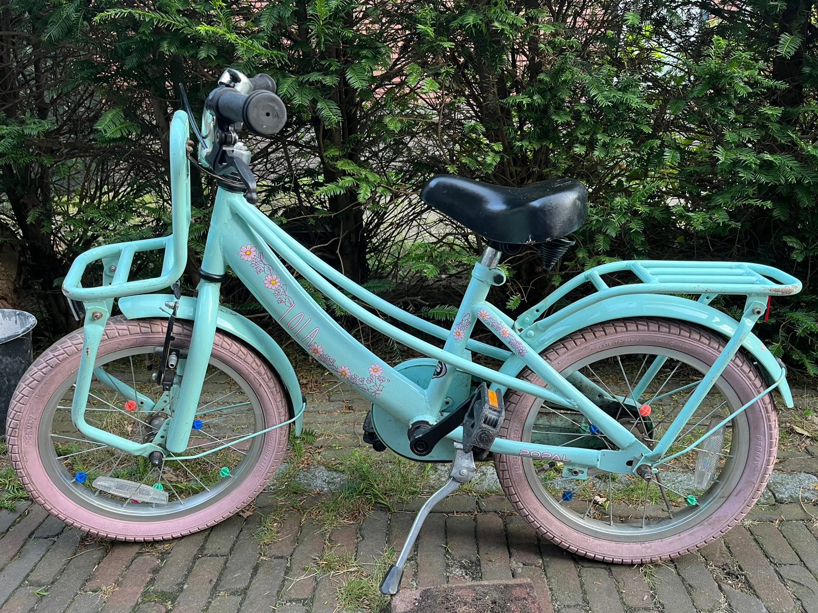 16 inch meisjesfiets kinderfiets mint groen merk Lola, Fietsen en Brommers, Fietsen | Meisjes, Ophalen, Zo goed als nieuw, 16 inch