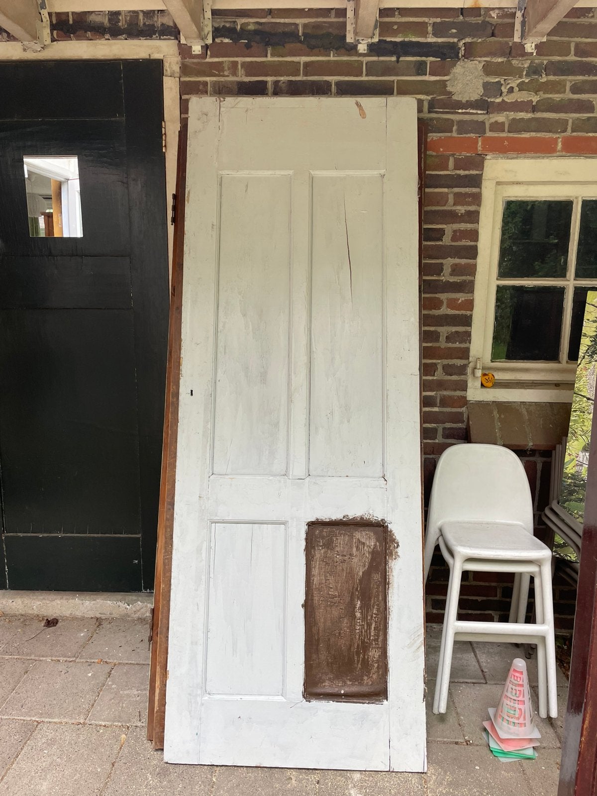 Oude paneeldeuren 6 stuks, Ophalen, Gebruikt, 80 tot 100 cm, Binnendeur