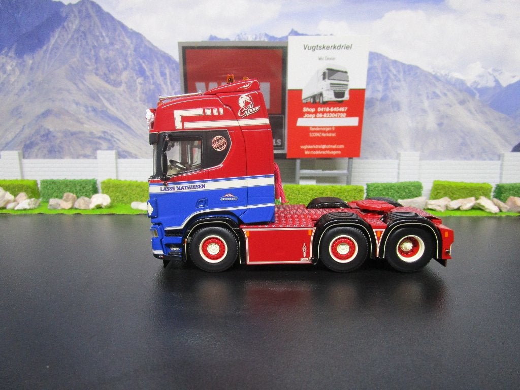 wsi 01-4916 lasse mathiesen scania rhighline cr20h, Hobby en Vrije tijd, Modelauto's | 1:50, Ophalen of Verzenden, Nieuw, Bus of Vrachtwagen