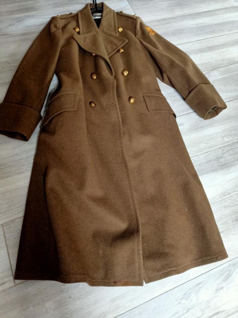 Legerjas, Overjas, MVO jas 1955, Greatcoat, Verzamelen, Militaria | Algemeen, Ophalen of Verzenden, Landmacht, Nederland