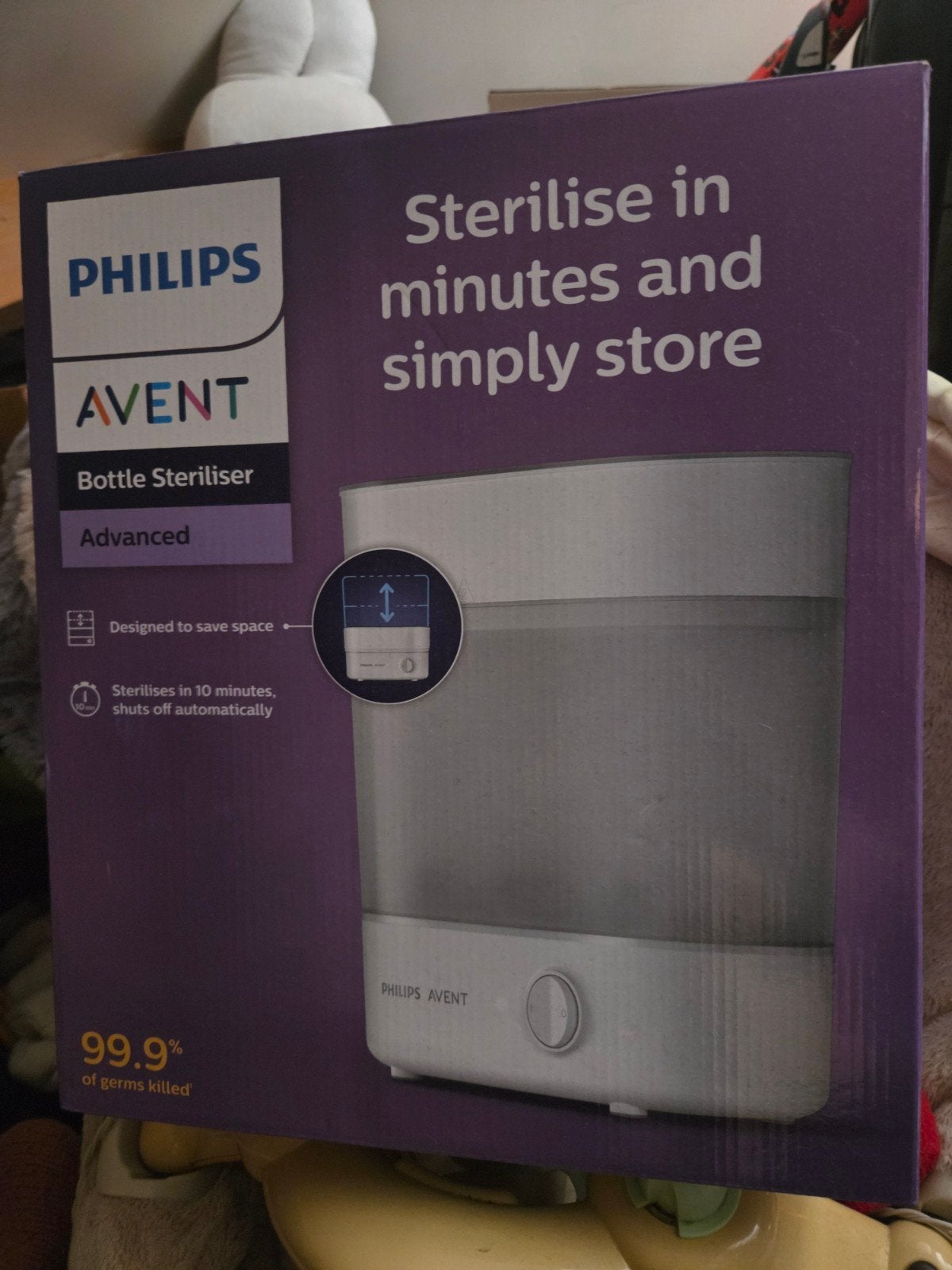 Philips Avent Advanced Flessensterilisator, Ophalen, Gebruikt
