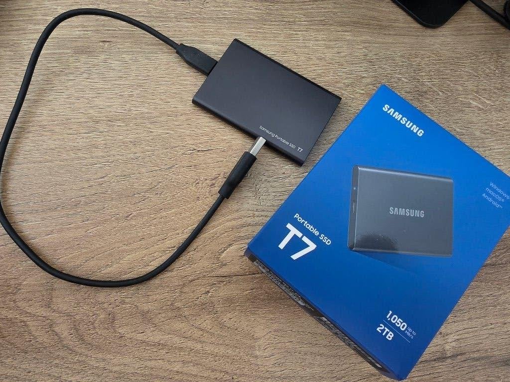 Samsung T7 2TB SSD, SSD, Samsung SSD, Ophalen of Verzenden, Zo goed als nieuw