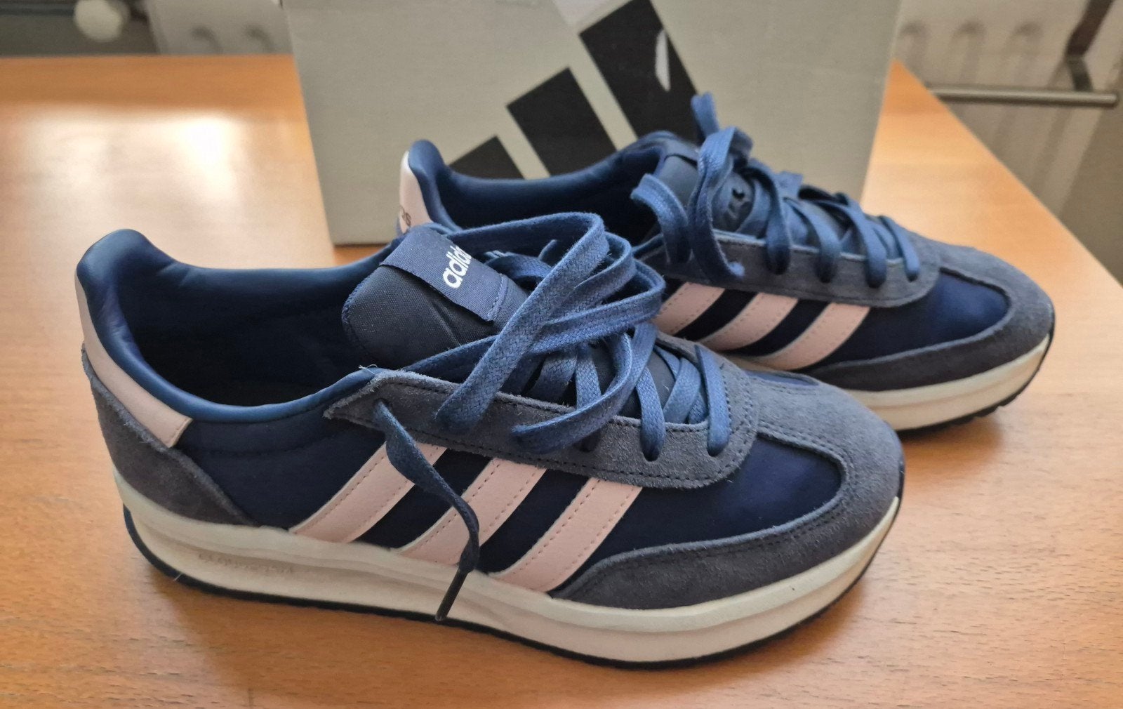 Z.G.A.N. Adidas Run 70s 2.0 sneakers - Maat 38 2/3, Ophalen of Verzenden, Blauw, Adidas, Sneakers of Gympen