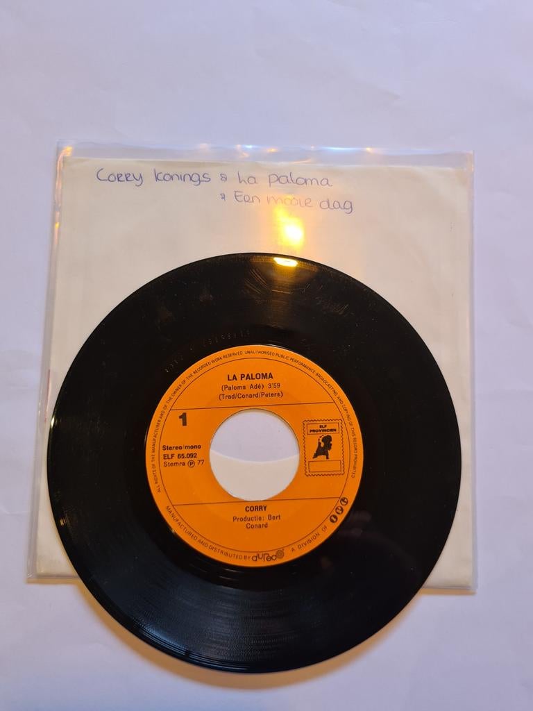 Corry Konings - La Paloma, Cd's en Dvd's, Vinyl Singles, Gebruikt, 7 inch, Single, Ophalen of Verzenden