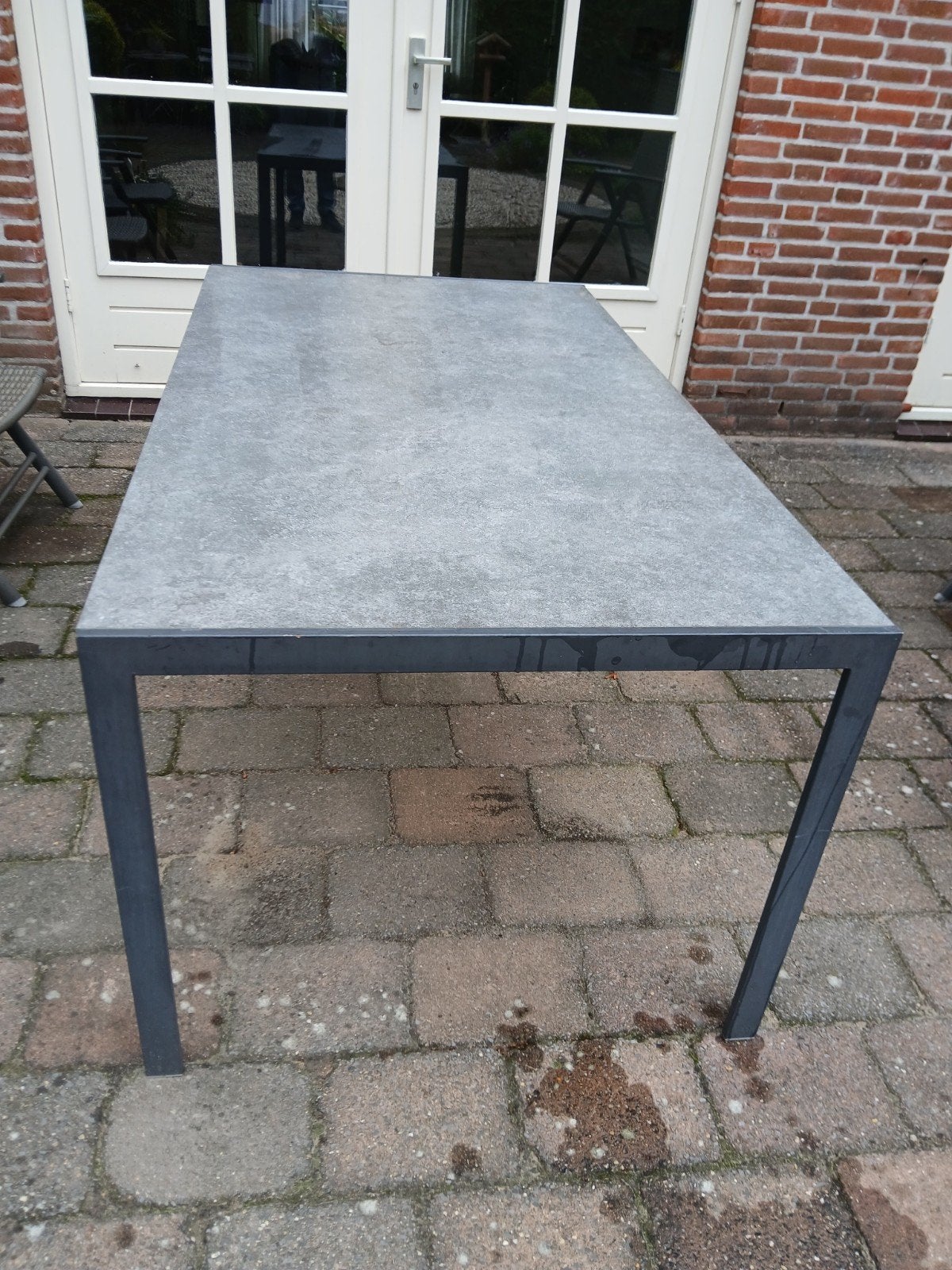 mooie tuintafel, Tuin en Terras, Ophalen, Zo goed als nieuw, Rechthoekig, Aluminium