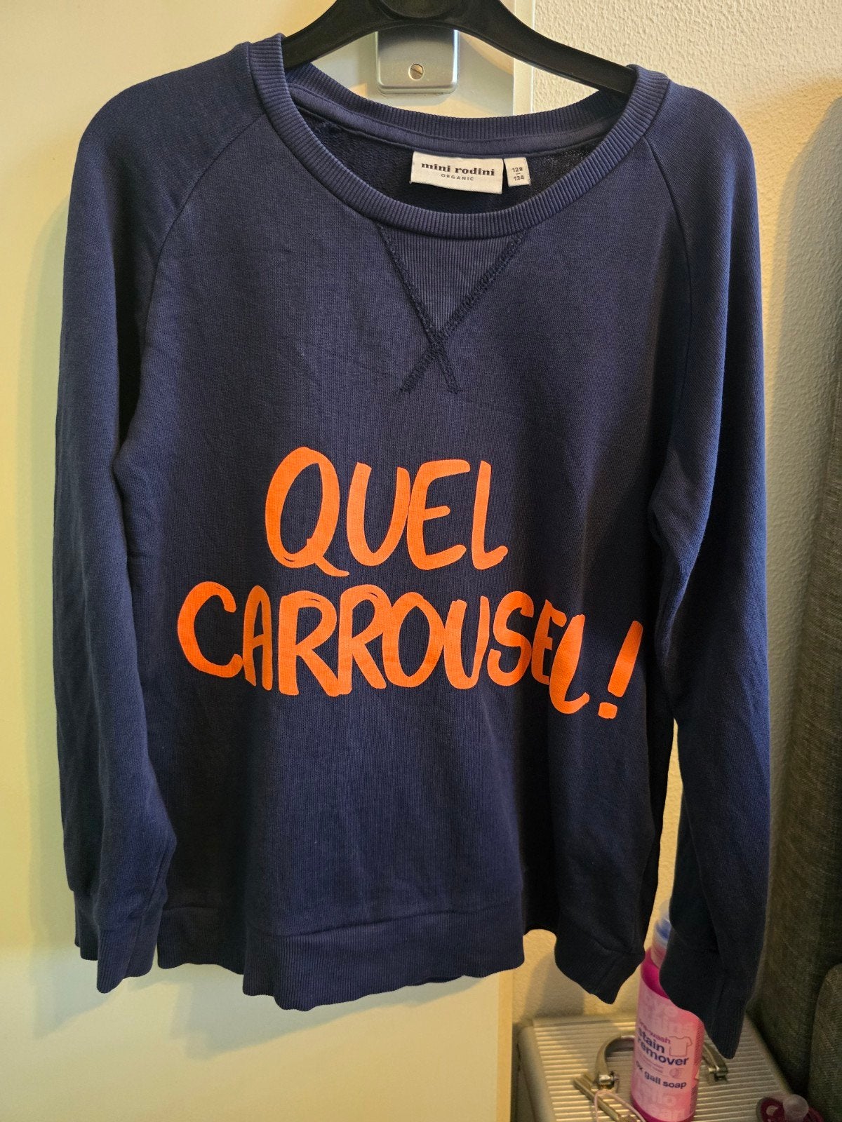 Mini Rodini "Quel Carrousel!" sweater maat 128/134, Gebruikt, Jongen of Meisje, Trui of Vest, Ophalen of Verzenden