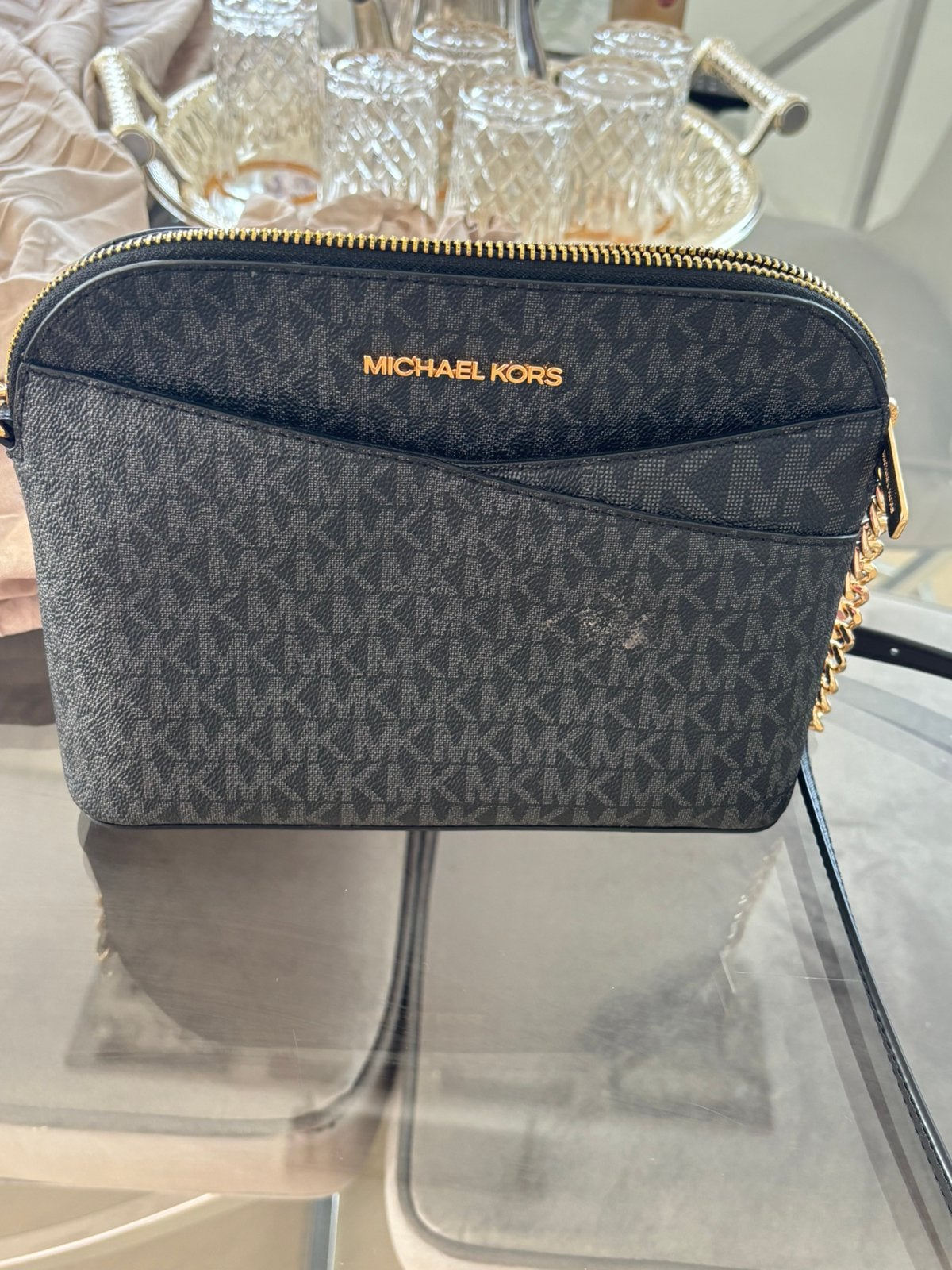Orginele Micheal kors tas, Sieraden, Tassen en Uiterlijk, Portemonnees, Ophalen, Zo goed als nieuw, Zwart