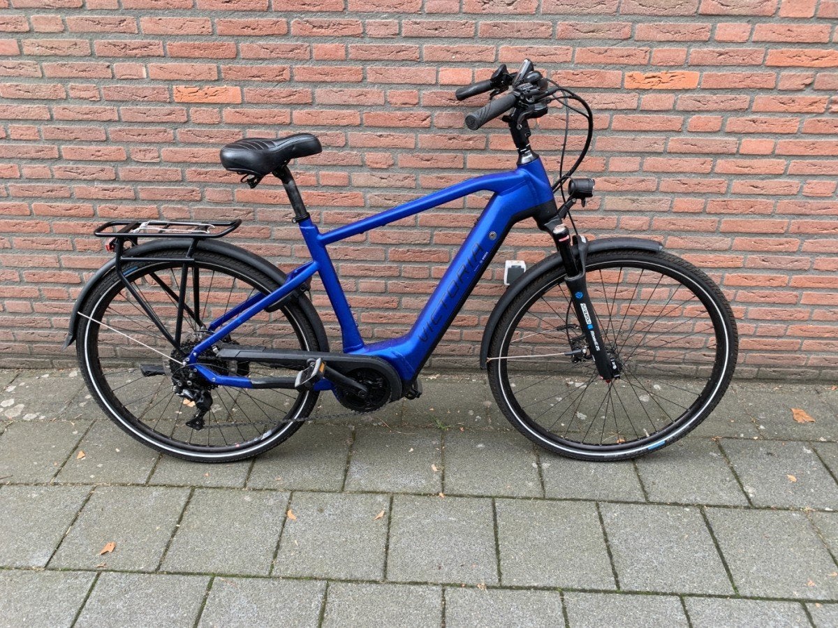 Victoria E-12.8 performance 500wh Heren Blauw 54cm, Gebruikt, -, -, 51 tot 55 cm