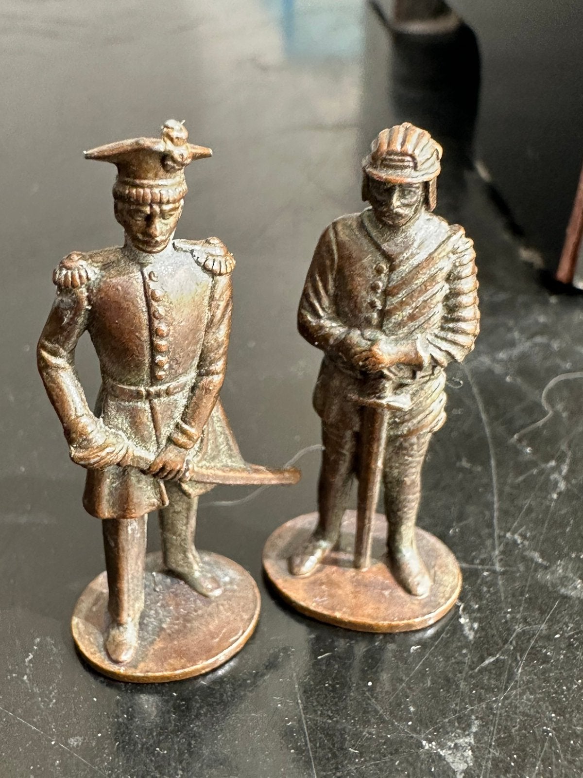 Ferrerro oude metalen soldaat miniaturen 4 cm, Ophalen of Verzenden, Gebruikt, Overige typen