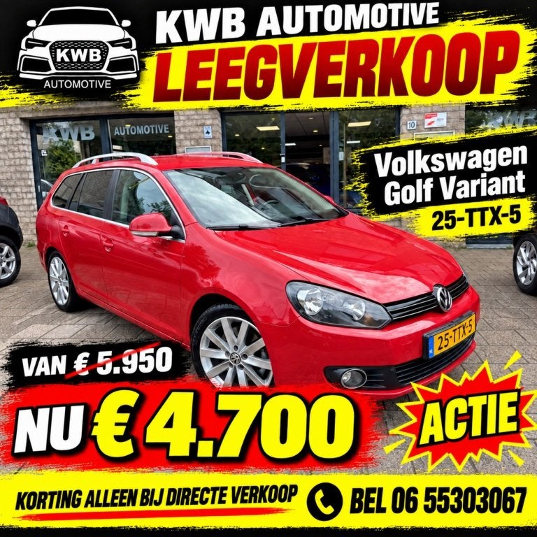 Volkswagen Golf Variant 2.0 TDI Variant DSG | Automaat Deale, Auto's, 4 cilinders, Origineel Nederlands, Diesel, Golf Variant