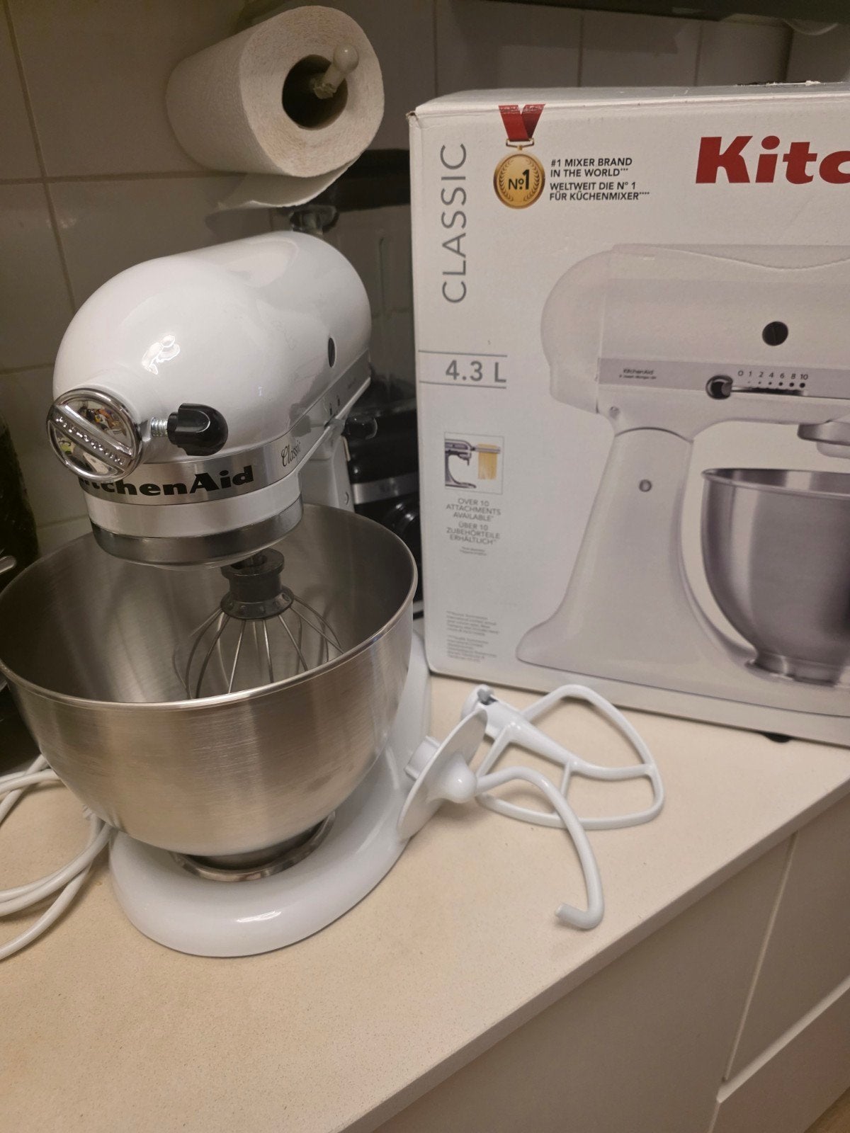 KitchenAid Classic Keukenmixer - Zo goed als nieuw, 4 liter of meer, Ophalen, Zo goed als nieuw, 3 snelheden of meer