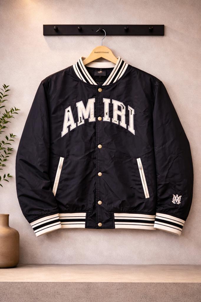 AMIRI Varsity Jacket – zwart – maat L – nieuw met tags, Ophalen of Verzenden, Zo goed als nieuw, Maat 52/54 (L), Zwart