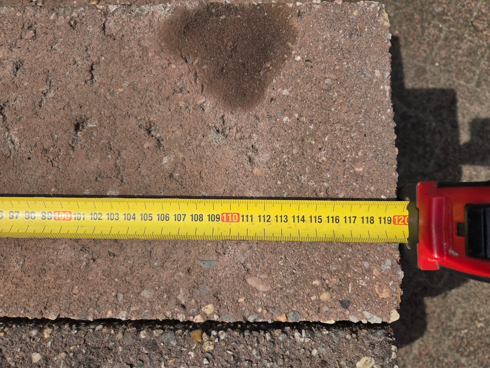 opsluitbanden rood  120x20x11 voor terras of oprit, Ophalen, Gebruikt, Overige typen, Minder dan 5 m²